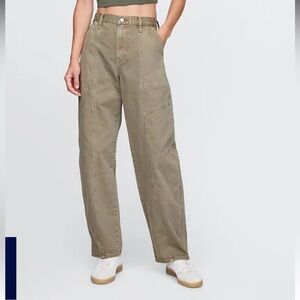 Gap barrel high rise jeans